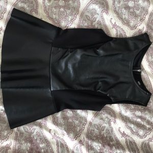 Target “Leather” peplum Top